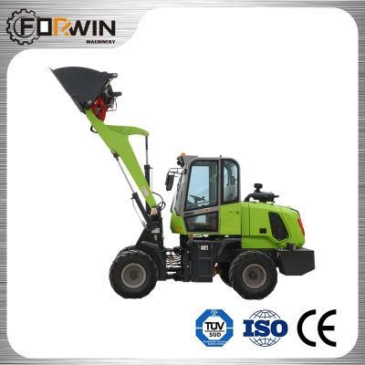 High Performance Construction Machinery Equipment Small Front End Shovel 1.2 T Compact Bucket Hydraulic Mini Wheel Loader Fw912D with CE