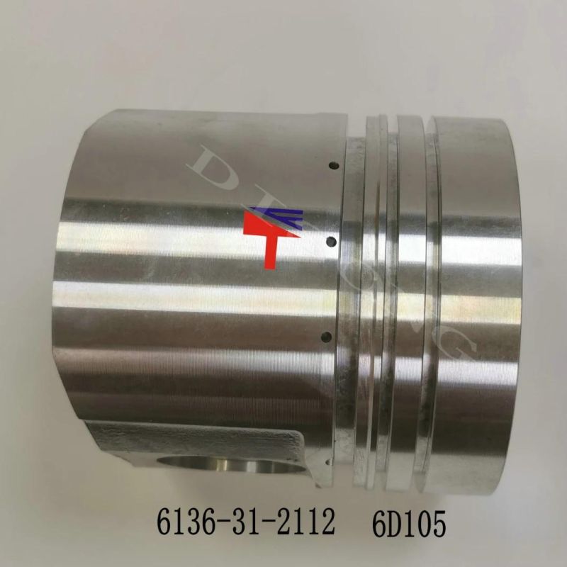 High-Performance Diesel Engine Engineering Machinery Parts Piston 6136-31-2112 for Engine Parts S6d105 Generator Set