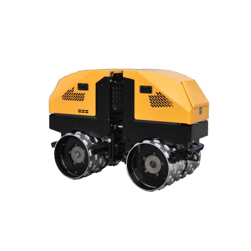 New Diesel Engine Vibratory Road Roller Remote Control Trench Roller