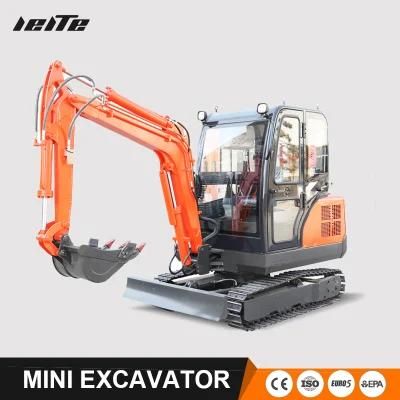 2ton 3.5 Ton Mini Excavator Agriculture Helping Machine 3000 Kg Crawler Mini Hydraulic Crawler Digger Small Digger Excavator Close Cabbin