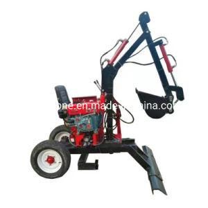Cheap Small 2 Wheel Digging Machine Cheap Mini Excavator Small Backhoe for Hot Sale