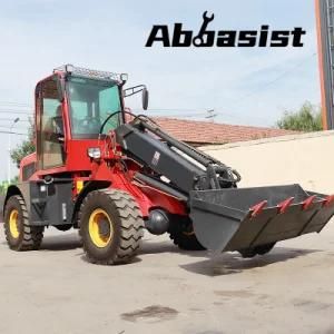 AL1600T Telescopic High Dump Red Truck Front End Loader for Sale