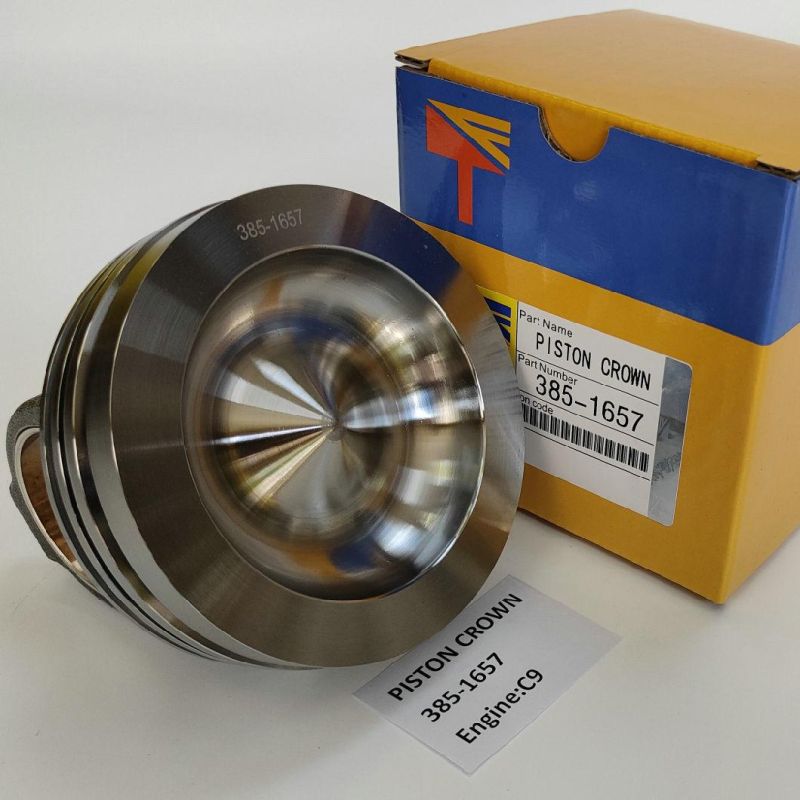 Diesel Engine Engineering Machinery Parts Piston Crown 385-1657 for Excavator E336D Building Bulldoz D6r D7r Wheel Loaders 966h Engine C9 Generator Set