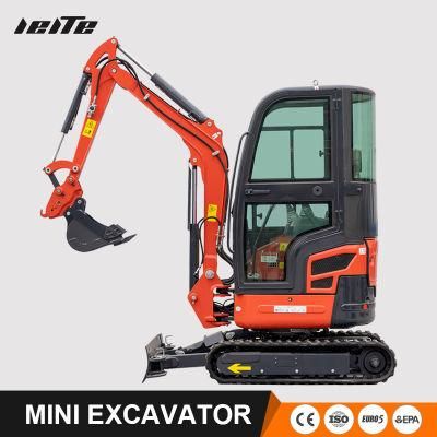 1.7 Ton Crawler Small Digger Mini Excavators for Home Garden