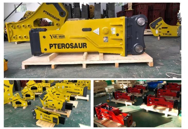 Pterosaur Sb70 with Chisel Diameter 135mm Top Type Excavator Hydraulic Rock Breaker Using Hammer for Construction