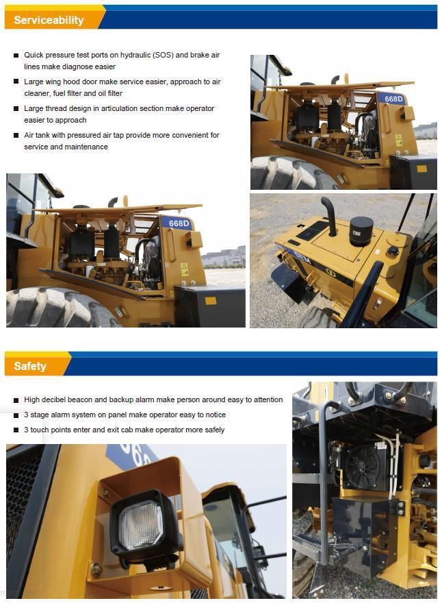 Rated Load 6000kg Payloader Sem Brand Loader for Sale