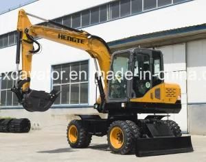 7ton Operating Weight and New Condition Excavator Wheel Excavator Ht75W for Sale