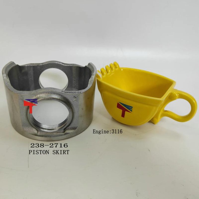 High-Performance Diesel Engine Engineering Machinery Parts Skirt-Piston 238-2716 for Excavator Parts 325b Engine Parts 3116 Generator Set