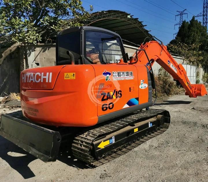 Hydraulic Backhoe Small Second Hand Crawler Mini Digger Kobelco/ Hitachi Zx60 with CE/EPA and Breaker/Hammer Spare Parts 6ton Secondhand Hitachi Used Excavators