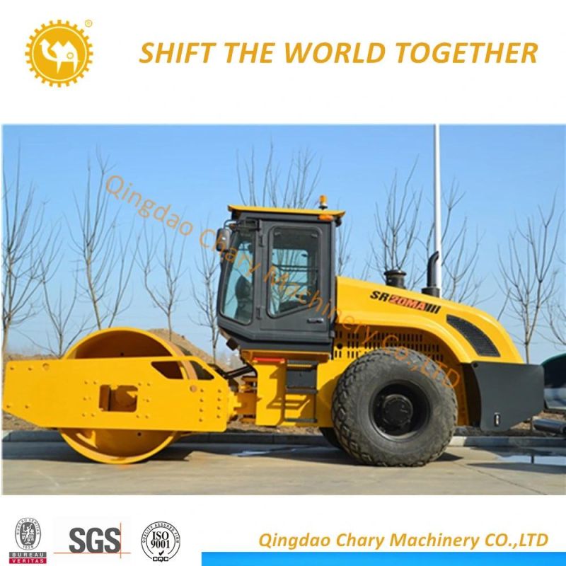 20t Sr20mA Shantui Smooth Wheel Roller with Weichai Engine