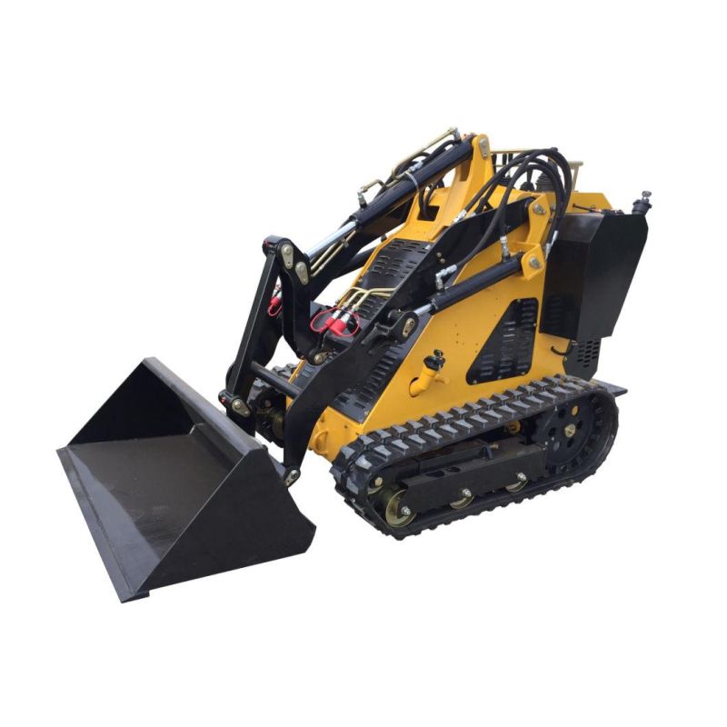 Small Mini Skid Steer Loader with Bucket Four-in-One Bucket Is on Sale