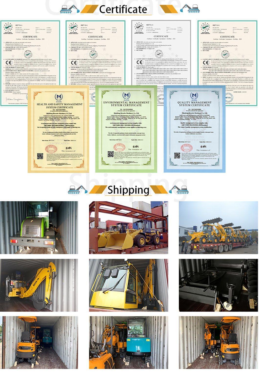 High Quality Articulating 4 in 1 Bucket Mini Backhoe Loader