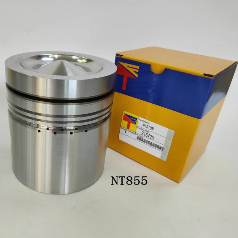 High-Performance Diesel Engine Engineering Machinery Parts Piston 215420 for Engine Parts Nt855 D12D Construction Bulldozer Accessories D60p-6 D80A-12 D85A