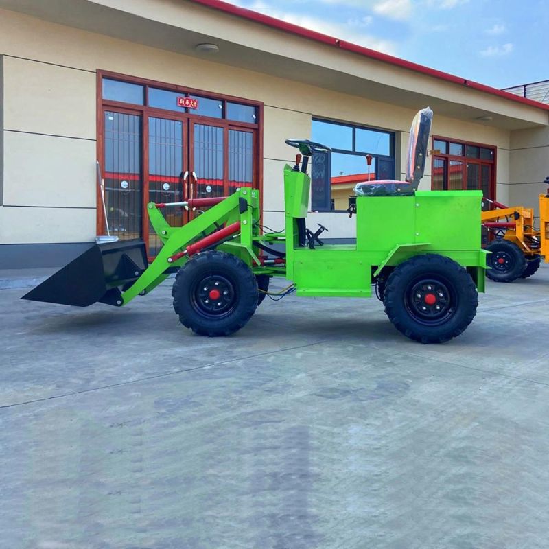 China Ht-50 Small Farming Cheap Electric Mini Front End Compact Battery Wheel Loader for Sale