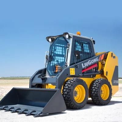 Liugong Mini Skid Steer Loader Clg375b 4WD Loader for Sale