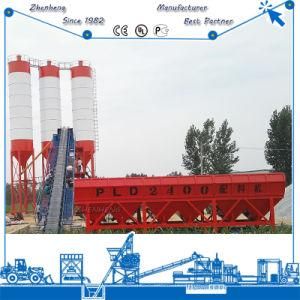 Belt Convey Hzs90 Concrete Batching Plant to Europe