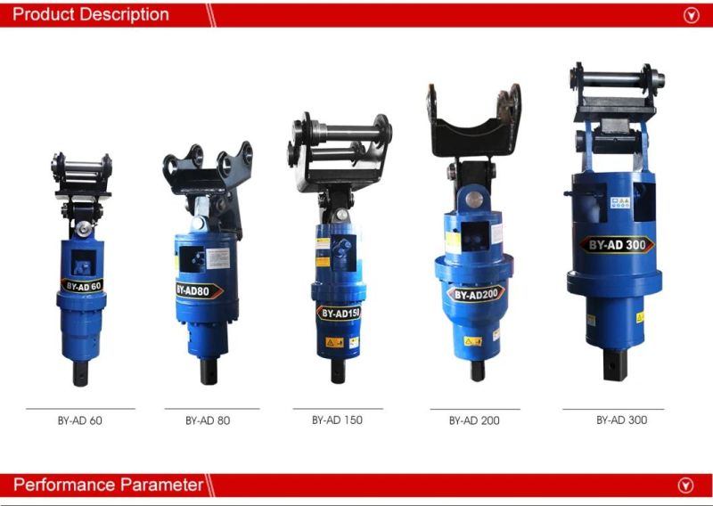 Custom Construction Machinery Parts Auger Drill Hole Pilot Excavator/Crane Mounted Earth Hole Drilling Machine for Pile Installation