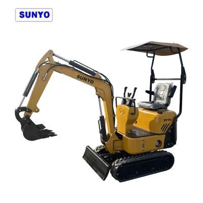 Sunyo Mini Excavator Sy10 Excavators Are Hydraulic Crawler Excavator Good Backhoe Loader.