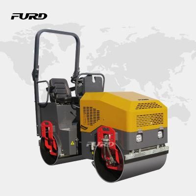 1.5 Ton Diesel Powered Hydraulic Vibrating Tandem Asphalt Compactor Road Roller