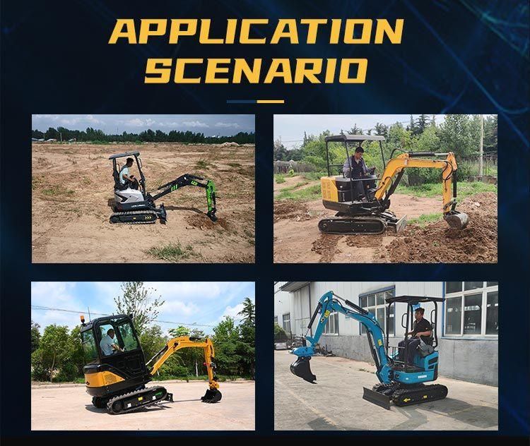 Multifunction Qilu Customized Hydraulic Small Bagger Hydraulic Micro Escavator Crawler Mini Machine Earth Excavator Digger