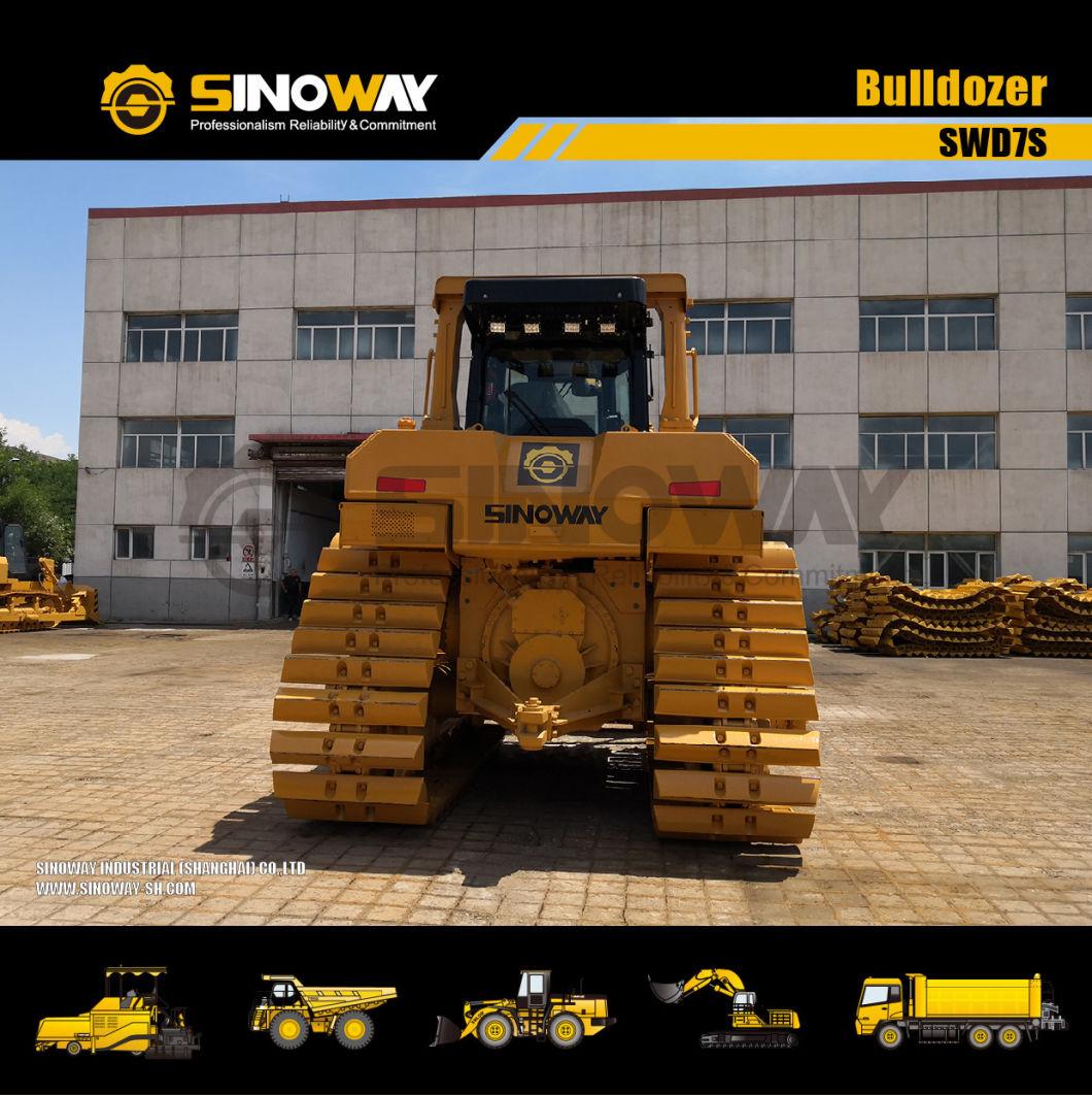 Swamp Bulldozer Track Landfill Bulldozer Swd7s with Three Shanks Ripper