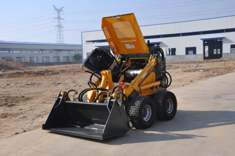 Wheel Type Skid Steer Loader with Competitive Price 200kg Hy380