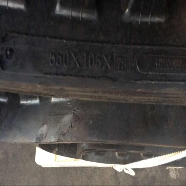 Wrapped Tires Rubber Tracks 550*105*78