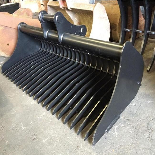 Customized Heavy Duty Excavator Attachment Digger Rake Bucket