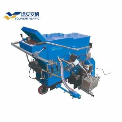 Self-Propelled Two-Component Road Marking Machine Four Linetype in One Machine