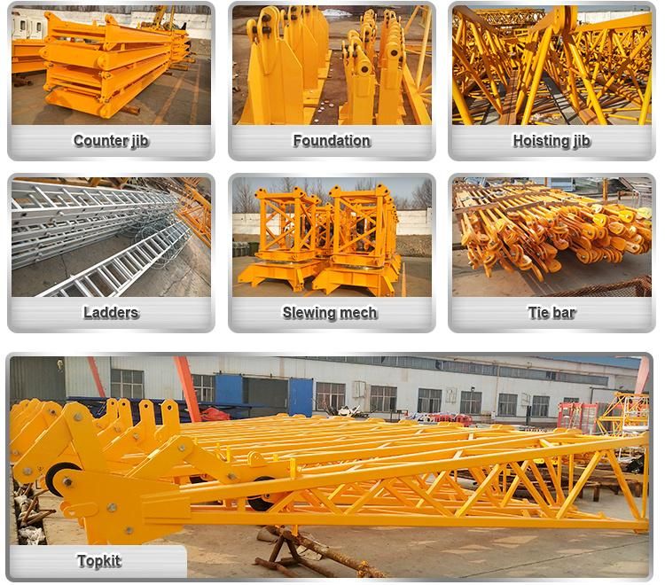 6015 Jib Length 60m Tip Weight 1.5ton Dahan Tower Crane Tower Crane Flat Top Tower Crane Height Tonnage Can Be Customized Crane