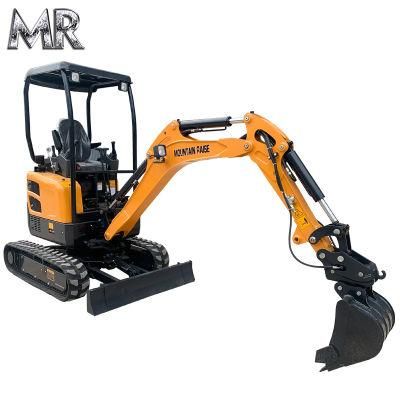 New Japan No Tail Eurov 2 Ton Crawler Mini Excavator