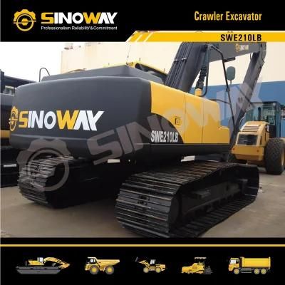 21ton Hydraulic Tracked Crawler Excavators with Long Reach Boom