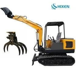 High Efficiency Replaceable Attanchments Mini Backhoe Excavator with Teeth Bucket