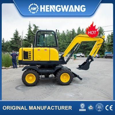 Digging Machine Small Wheel Excavator for Material Handling