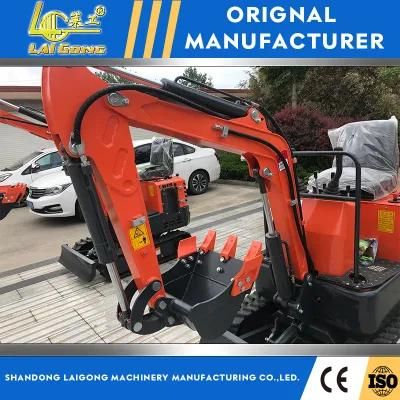 Lgcm Mini Excavator Small Digger 1 Ton Excavator with Rubber Track