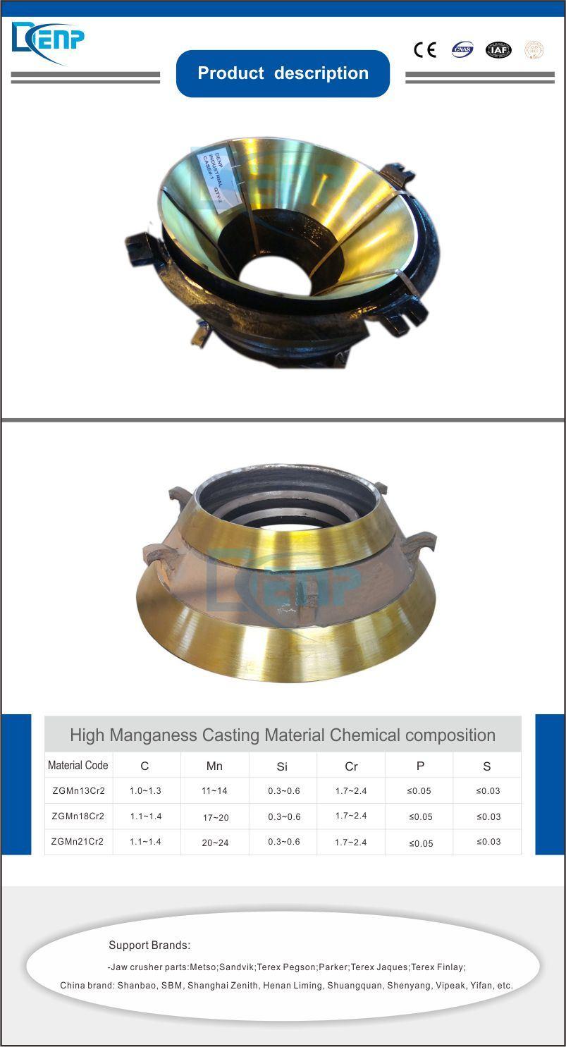 Denp High Quality Concave for Cone Crusher S3000 S4000 S6000