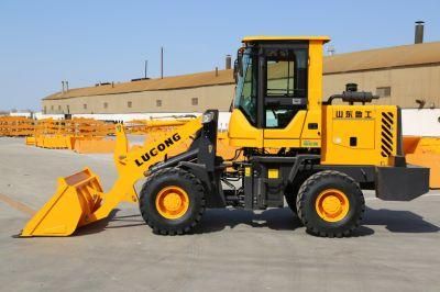 China Small 1.8 Ton 0.9m3 Wheel Loader Mini Front End Loader