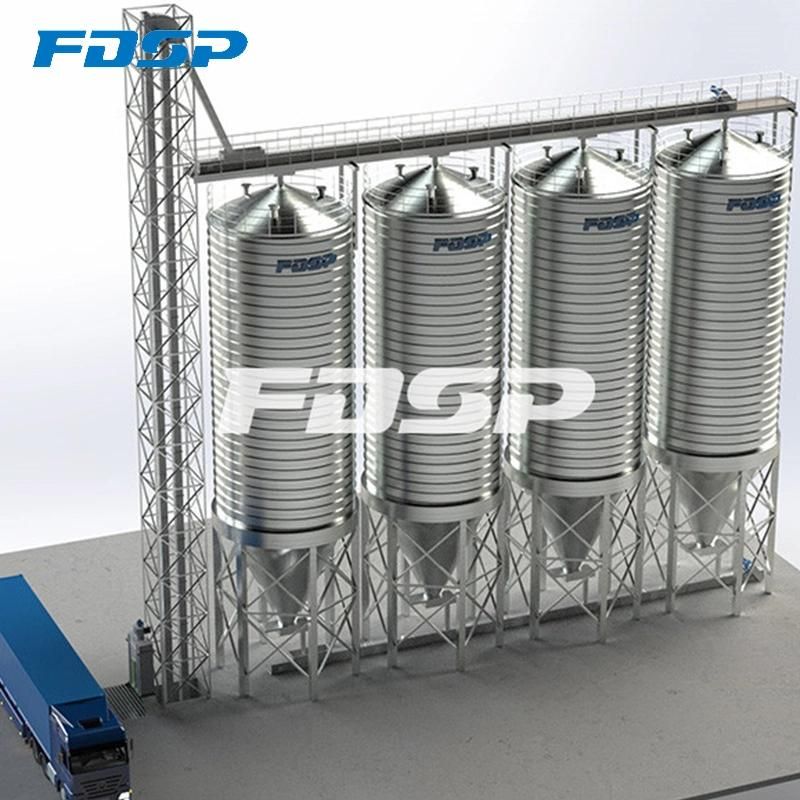 China Most Popular Grain Silo with Stainless Steel Body