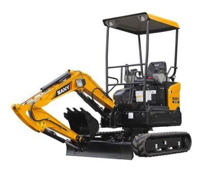 Sany Sy16c 1.75ton Hydraulic Garden Digging Mini Excavator Bagger Machine for Sale