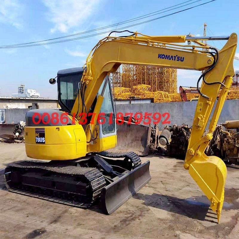 Mini Used Japan Komatsu PC78us Crawler Type Construction Excavator