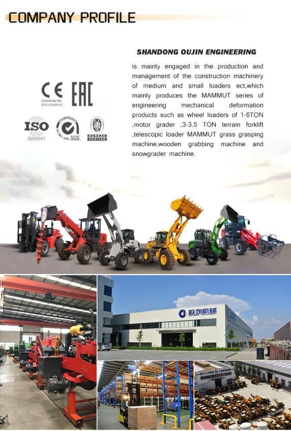 China Factory Diesel CE Certificate Farm Machine Articulated Loaders