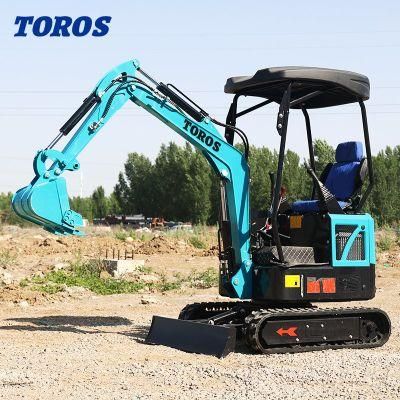 Chinese Smallest Mini Excavator 1.5 Ton Mini Excavator Micro Digger 1 Ton Small Bagger for Sale