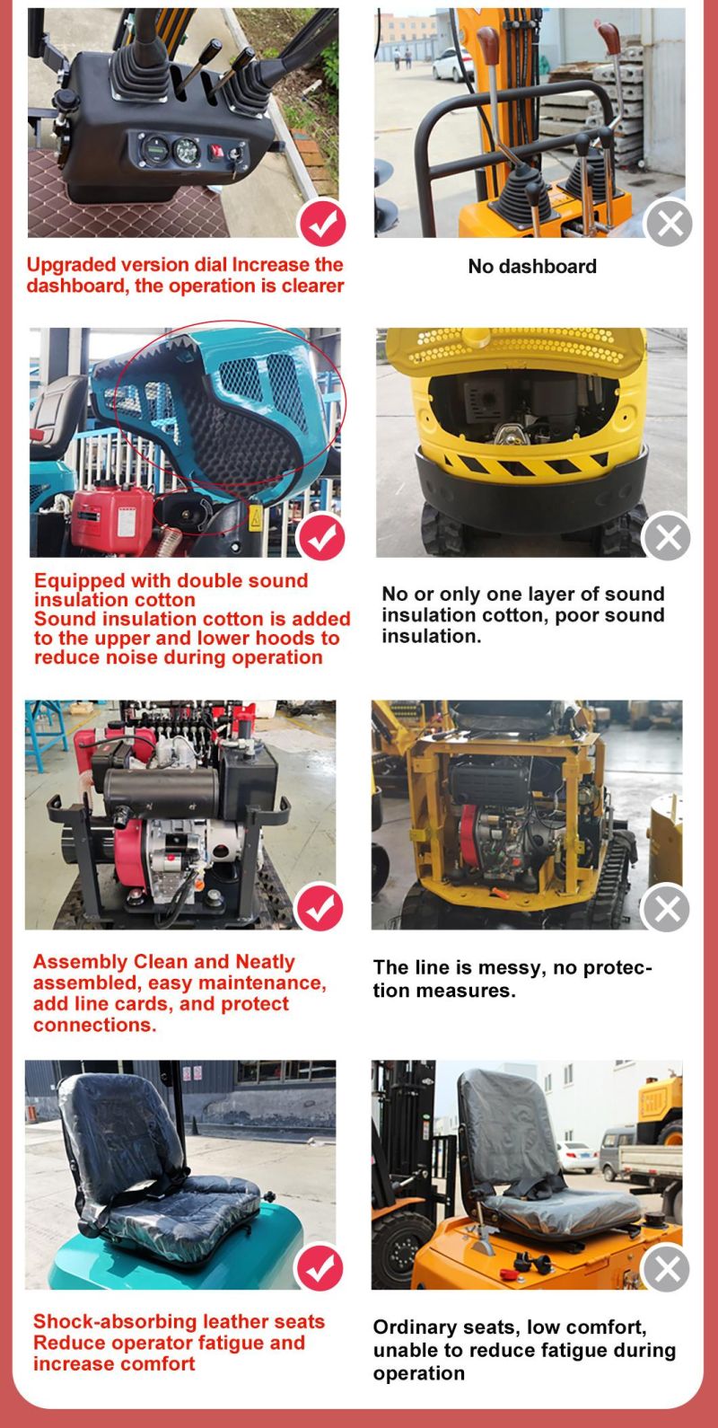 10% off! Hydraulic Mini Crawler Excavators Amphibious New Small Digger 1 Ton Excavator with Cab for Sale