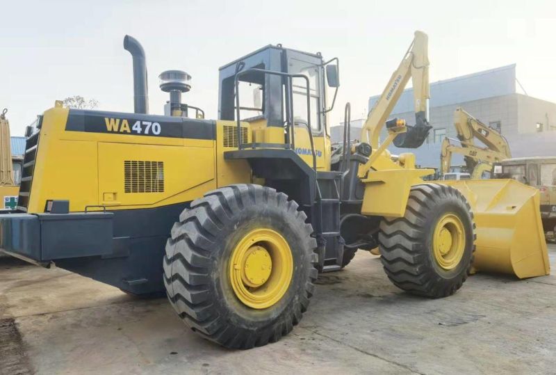 Used Second Hand Wheel Loader Wa470 Payloader Earth Moving Machine Construction Machinery Wa300 Wa320 Wa380 Wa500 Wa600 Price Sale Cargadora De Rueda Chargeur