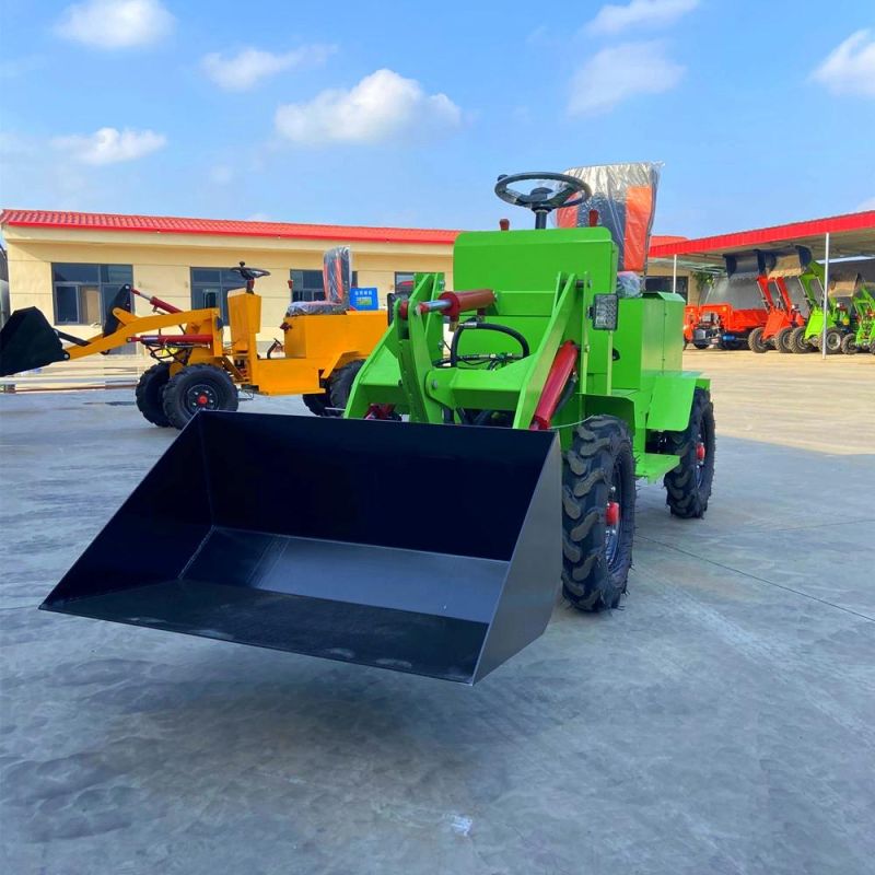 China Ht-50 Small Farming Cheap Electric Mini Front End Compact Battery Wheel Loader for Sale