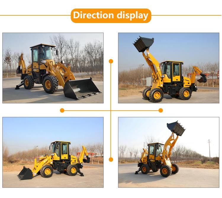 10 % off CE Cheap Price New Compact Mini Backhoe Wheel Loader Small Loader Backhoe with Attachment Accept Customized 1ton 2ton 3ton 5ton by Sea