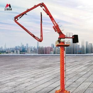 Self-Climbing Concrete Tower Placing Boom Without Counter Weight