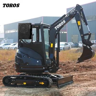 New Excavator Price 0.8 Ton 1 Ton 2 Ton 3 Ton 3.5ton Mini Excavator Digging Hydraulic Small Micro Digger Machine Prices for Sale