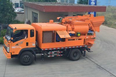Realtop Concrete Machinery Truck Concrete Mixing Pump with Diesel Engine