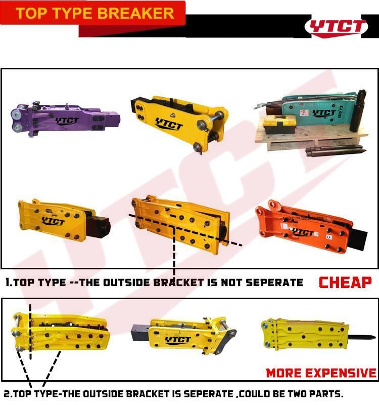 Sb Series Hydraulic Breaker with Chisels and Spare Parts